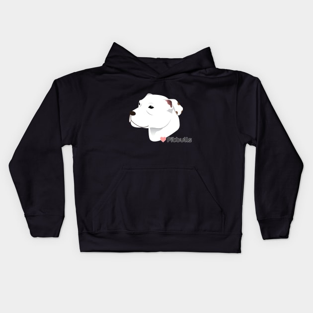 LOVE PITBULLS Kids Hoodie by imgabsveras